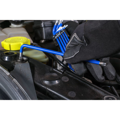 Sealey AK7184 TRX-Star* Key Set 9pc Extra-Long Anti-Slip Display Box of 10 Sealey