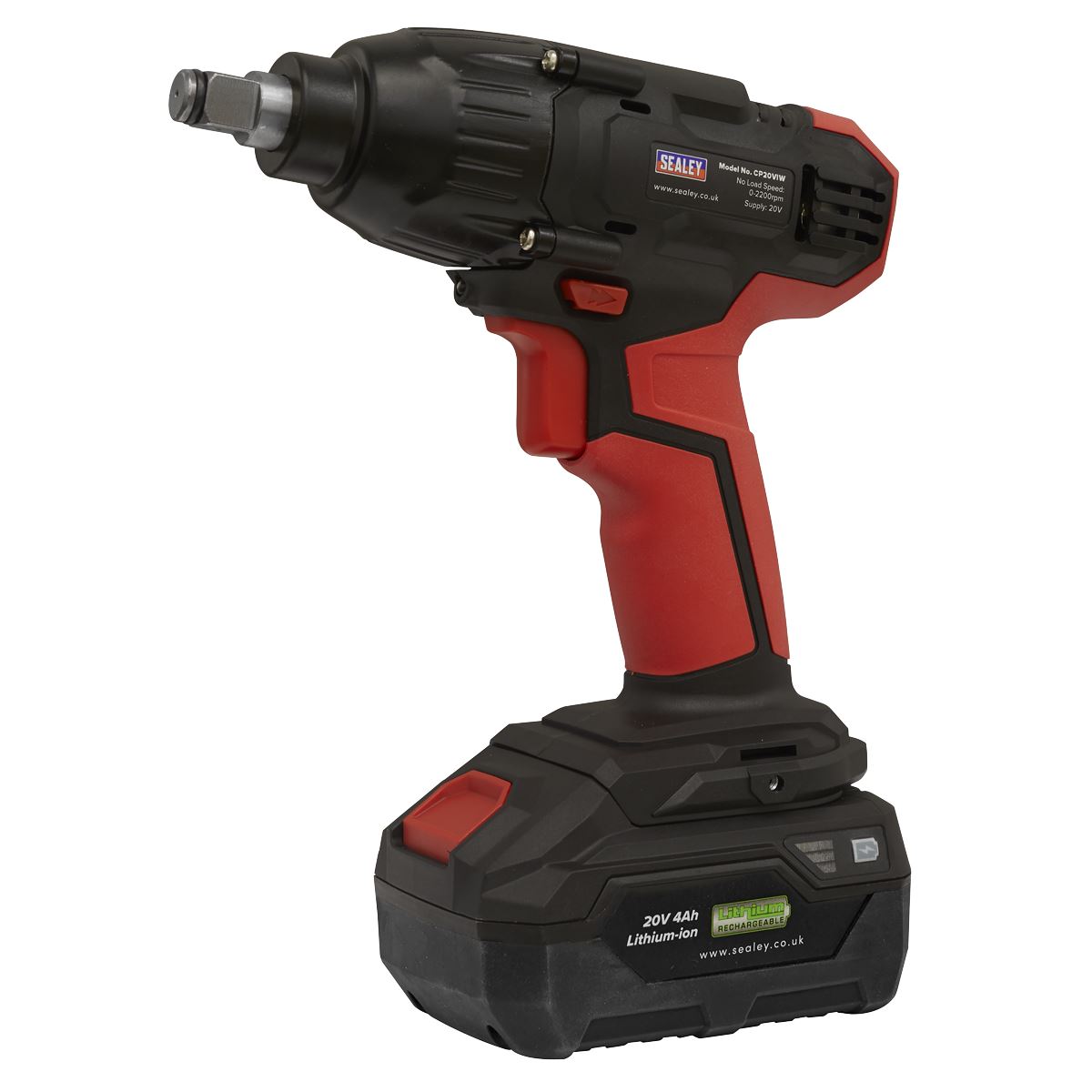 Sealey CP20VIW Impact Wrench 20V SV20 Series 1/2"Sq Drive - Body Only Sealey
