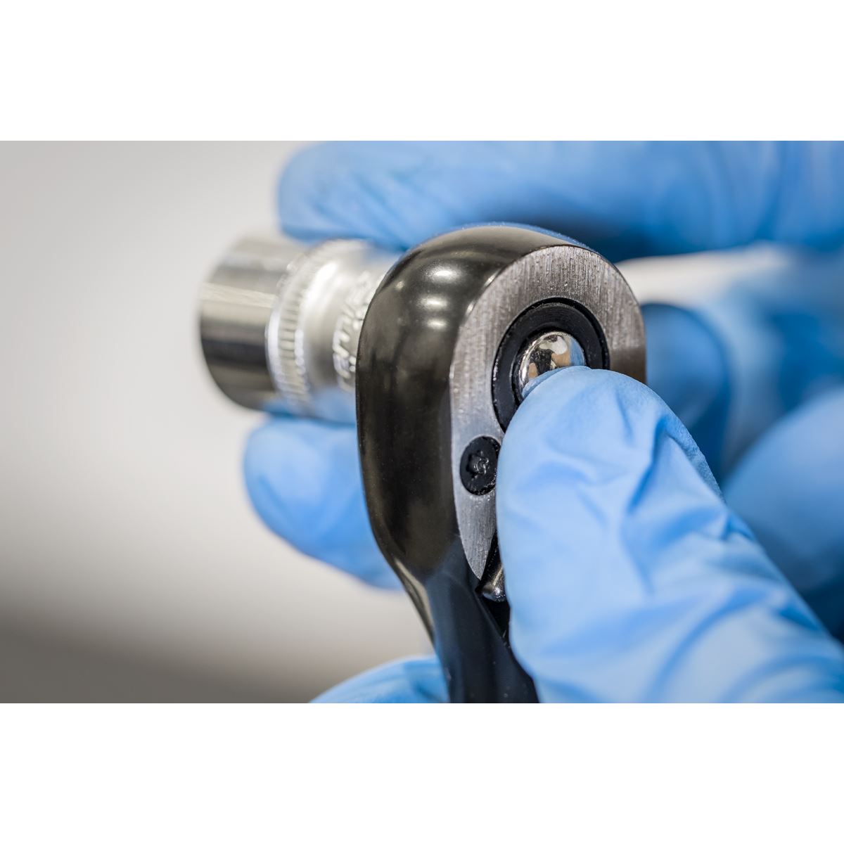 Sealey AK7997 Ratchet Wrench 1/4"Sq Drive - Premier Black Sealey