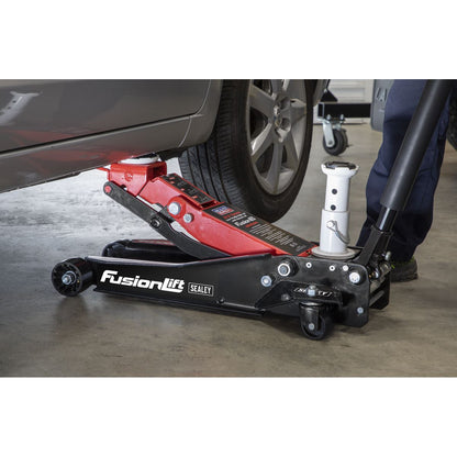 Sealey 3200LEHL Low Profile High Lift Trolley Jack with Rocket Lift 2/3 Tonne Sealey