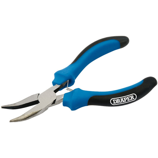 Draper 12540 Soft Grip Bent Nose Mini Pliers 125mm Draper