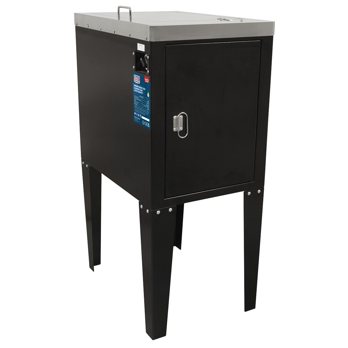 Sealey SM23P Premier Spray Gun Cleaning Tank 2 Gun Capacity Sealey