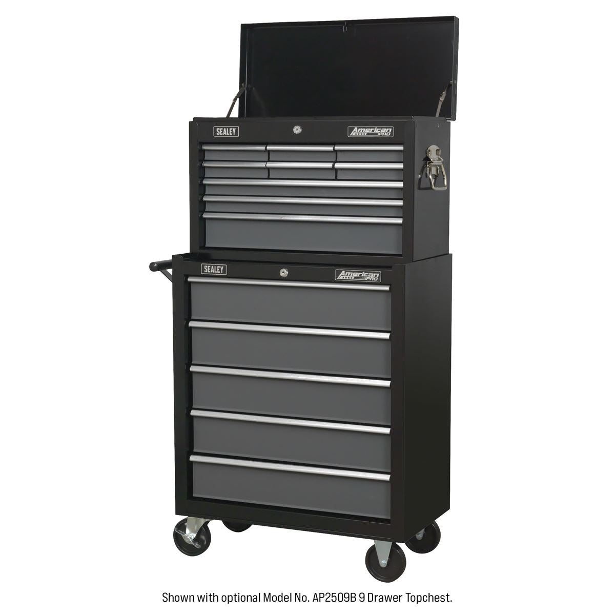Sealey AP2505B Rollcab 5 Drawer with Ball-Bearing Slides - Black/Grey Sealey