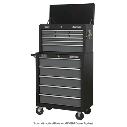 Sealey AP2505B Rollcab 5 Drawer with Ball-Bearing Slides - Black/Grey Sealey