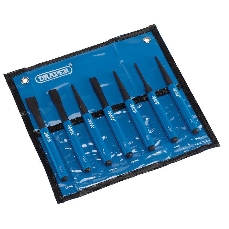 Draper 23187 Chisel and Punch Set 7 Piece Draper