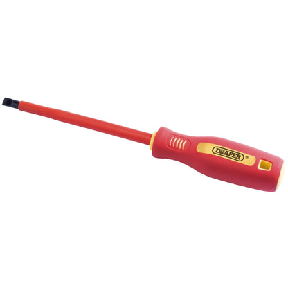 Draper 46520 Fully Insulated Plain Slot Screwdriver 8 x 150mm Draper