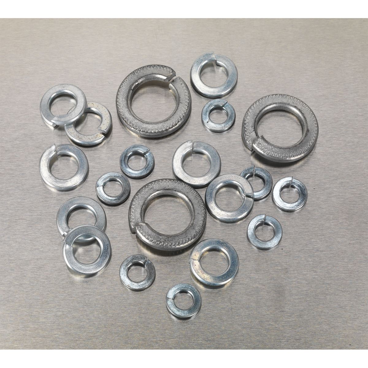 Sealey AB058SW Spring Washer Assortment 1010pc DIN 127B M6-M16 Metric Zinc Sealey