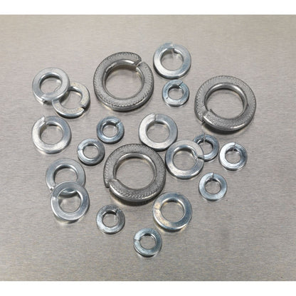 Sealey AB058SW Spring Washer Assortment 1010pc DIN 127B M6-M16 Metric Zinc Sealey