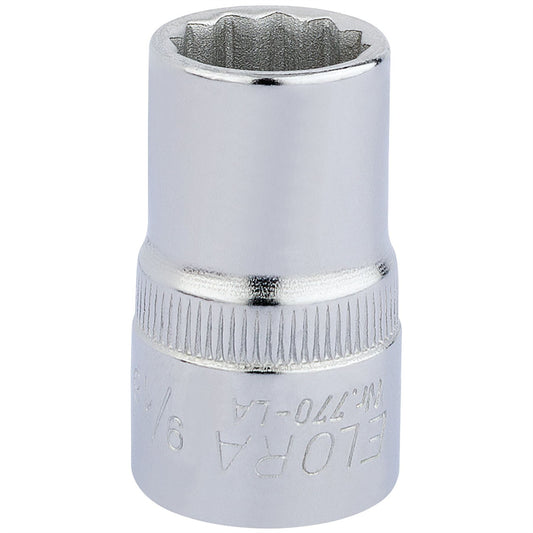 Elora 24369 Bi-Hexagon Socket 1/2" Sq. Dr. 9/16" Elora