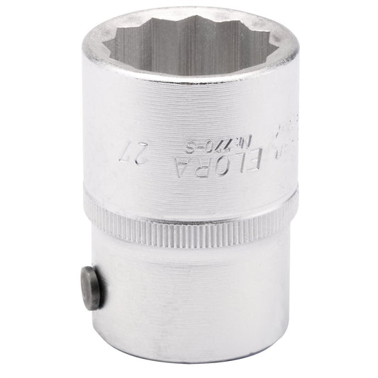 Elora 00757 Bi-Hexagon Socket 3/4" Sq. Dr. 27mm Elora