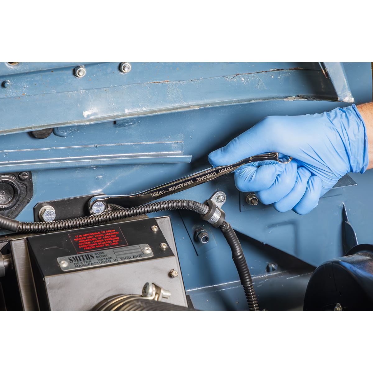 Siegen S01273 Tool Tray with Combination & Deep Offset Spanner Set 20pc - Metric Siegen