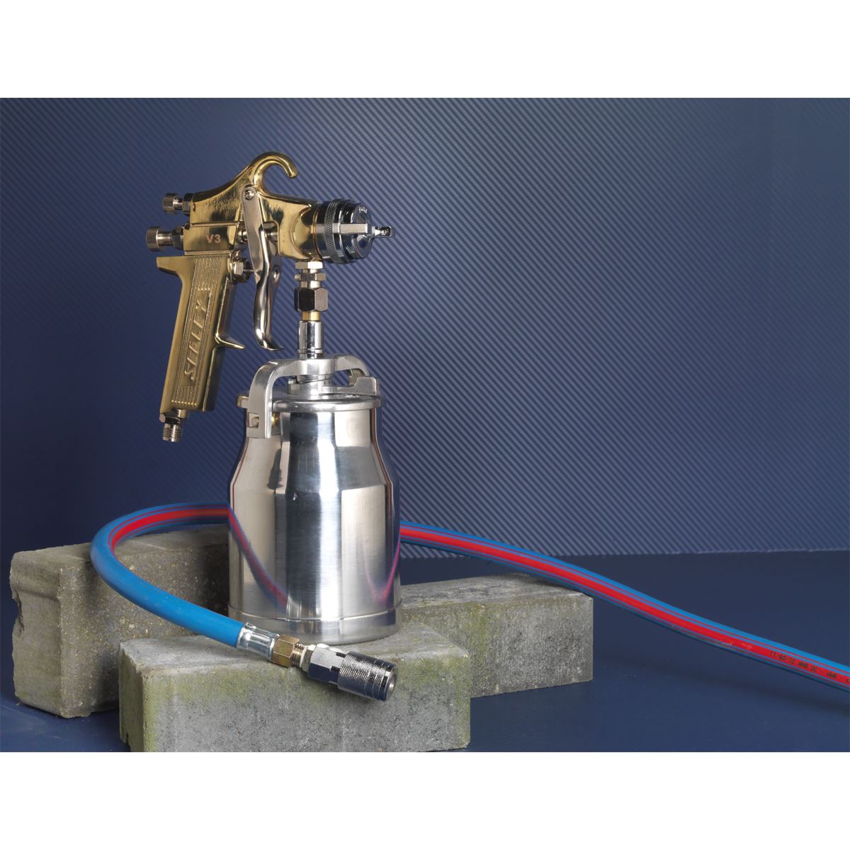 Sealey S701 Spray Gun Professional Suction Feed - 1.8mm Set-Up Sealey