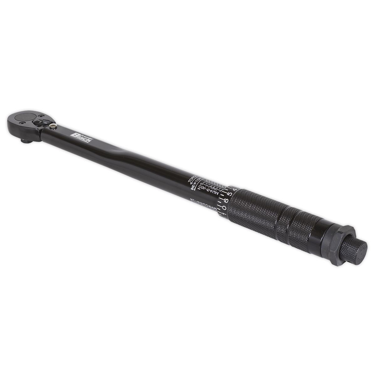 Sealey AK623B Micrometer Torque Wrench 3/8"Sq Drive Calibrated Premier Black Sealey