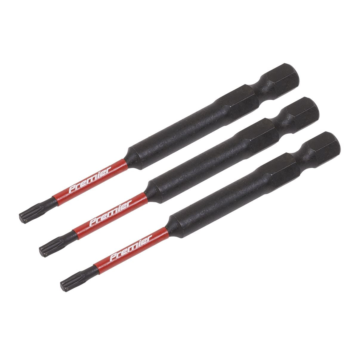 Sealey AK8265 TRX-Star* T10 Impact Power Tool Bits 75mm - 3pc Sealey