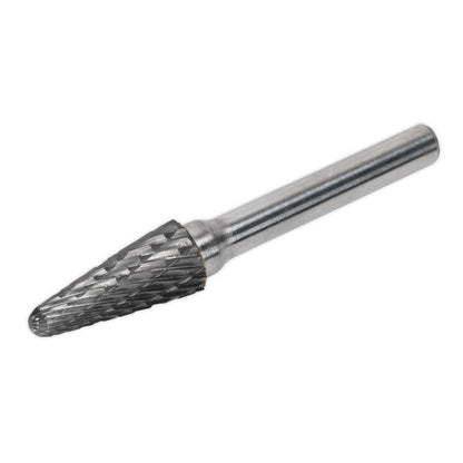 Sealey SDB06 Tungsten Carbide Rotary Burr Conical Ball Nose 10mm Sealey