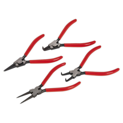 Sealey AK8454 Circlip Pliers Set 4pc 180mm Sealey