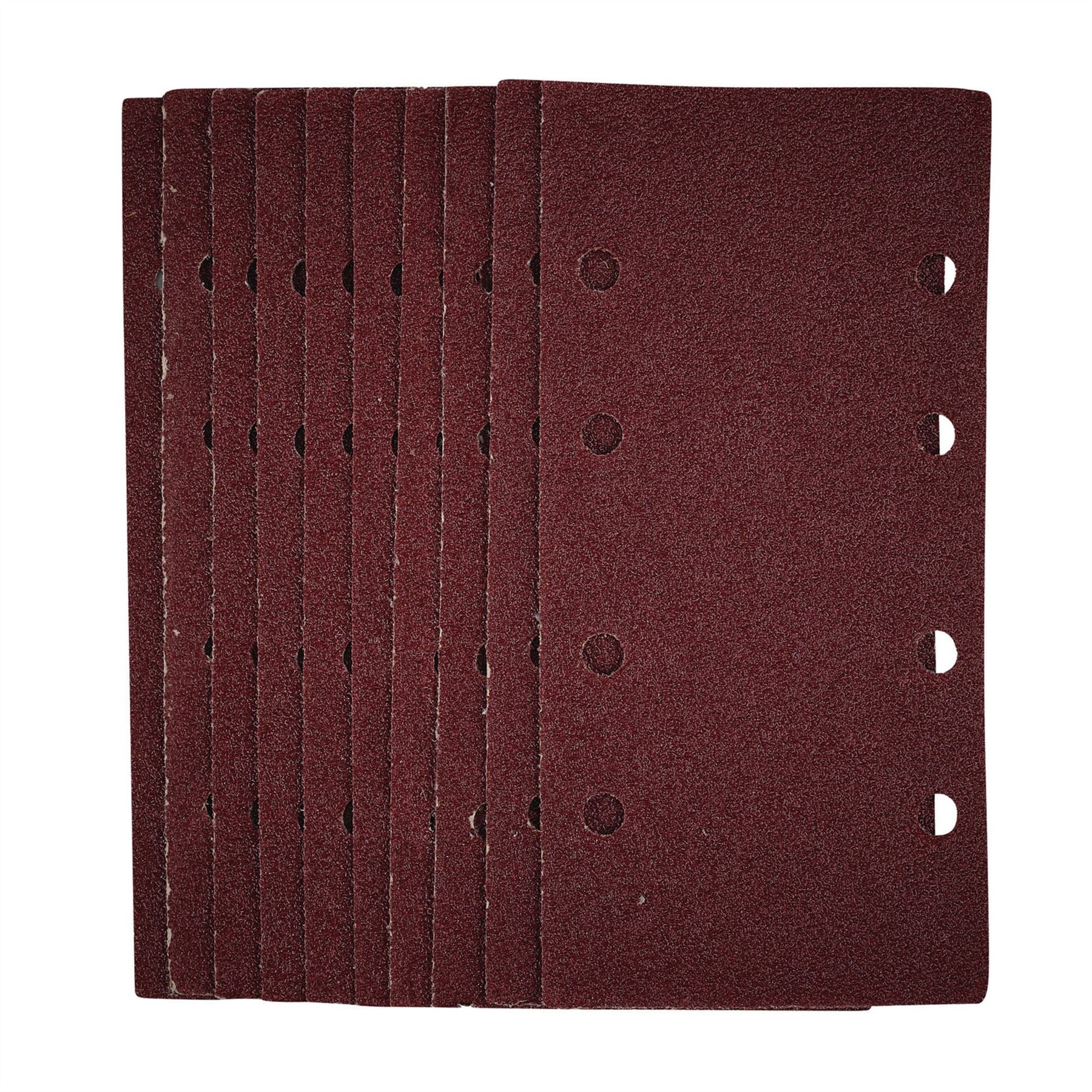 Draper 54831 1/3 Sanding Sheets with Hook and Loop 93 x 190mm 40 Grit Pack of 10 Draper