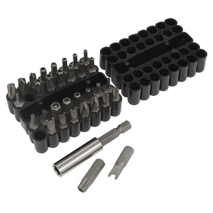Sealey AK614 Security Bit & Magnetic Adaptor Set 33pc Sealey