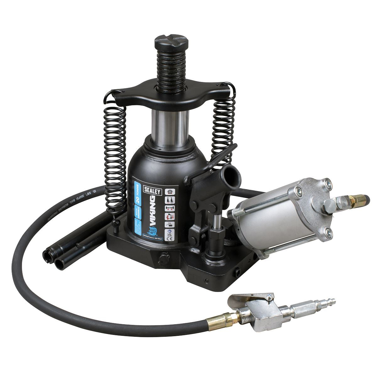 Sealey AM20SLE Viking Manual/Air Hydraulic Bottle Jack 20 Tonne Sealey