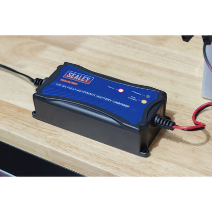 Sealey SBC4 Battery Maintainer Charger 12V 4A Fully Automatic Sealey