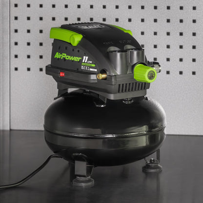 Sealey SAC1100 11L Oil Free Direct Drive Air Compressor 0.5hp 230v Sealey