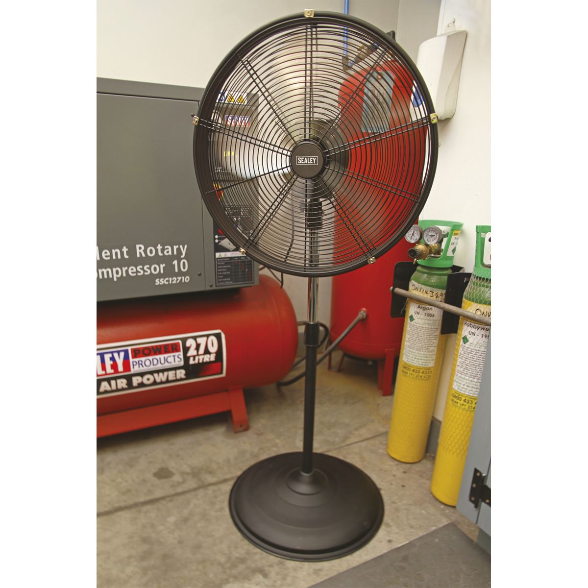 Sealey HVF20PO Industrial High Velocity Oscillating Pedestal Fan 20" 230V Sealey