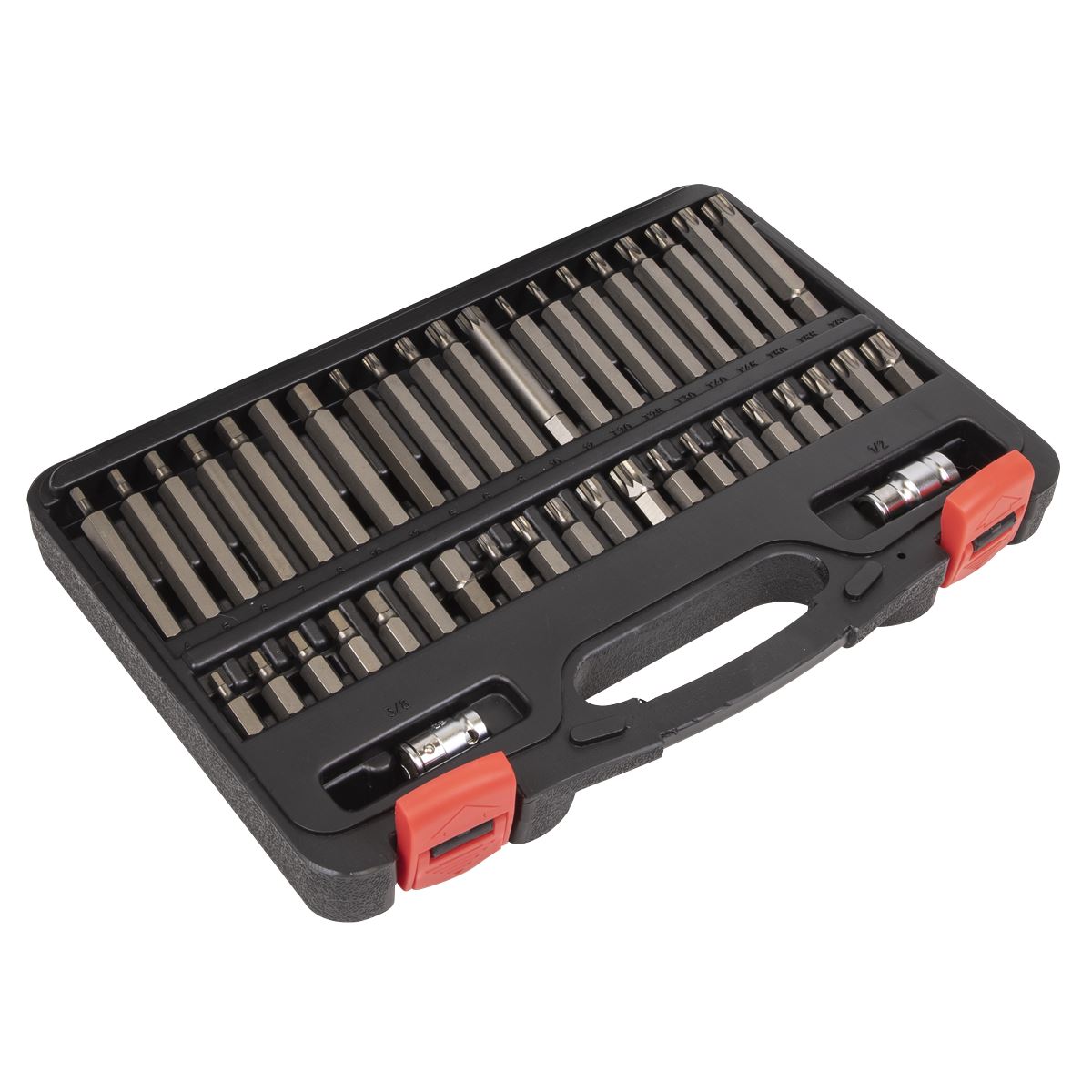 Sealey AK21942P TRX-Star*/Hex/Spline Bit Set 42pc 3/8" & 1/2"Sq Drive Sealey