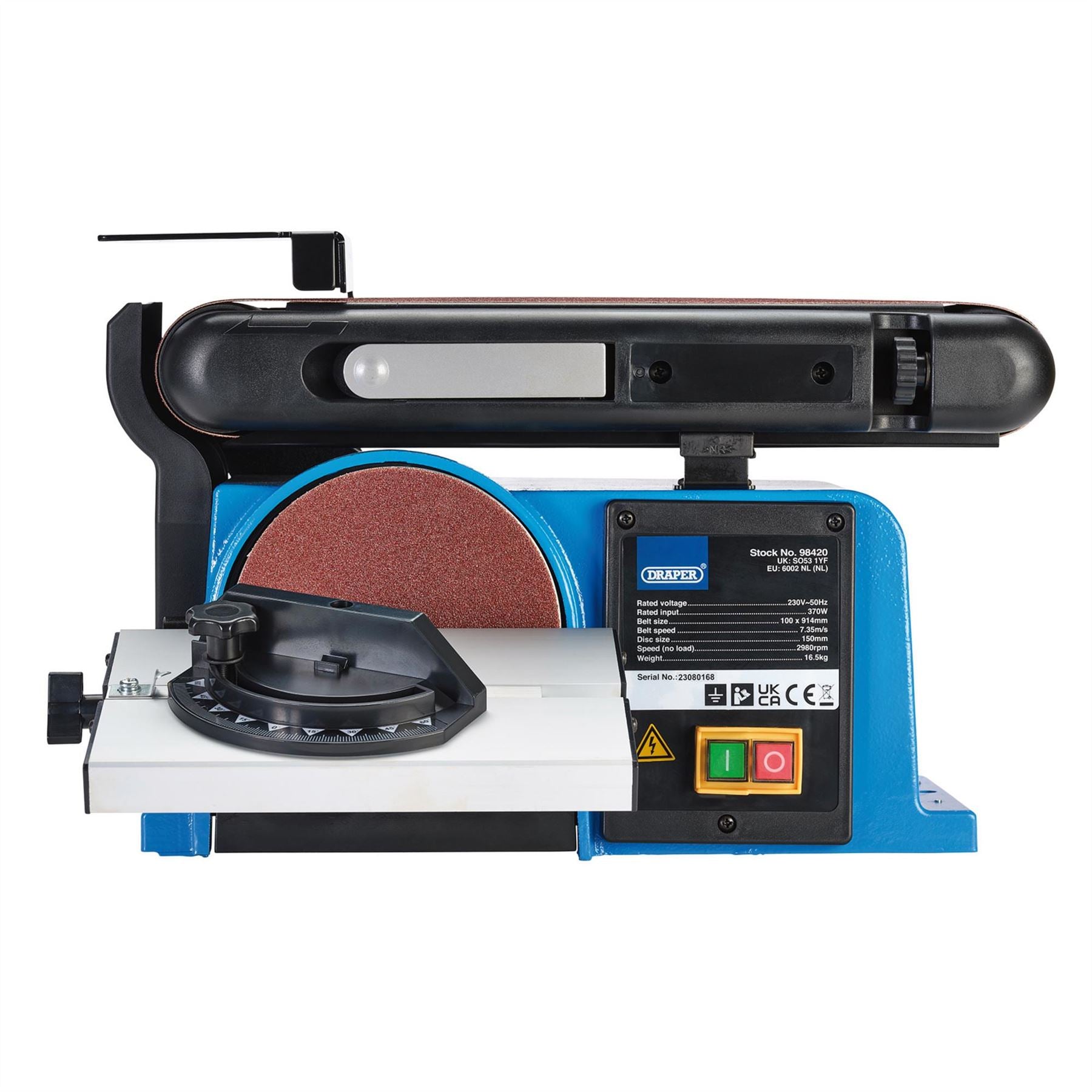 Draper 98420 230V Belt and Disc Sander 370W Draper