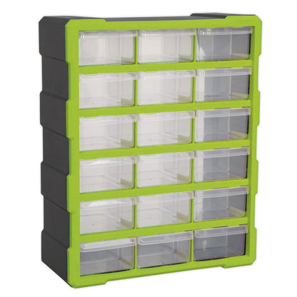 Sealey APDC18HV Cabinet Box 18 Drawer - Green/Black Sealey