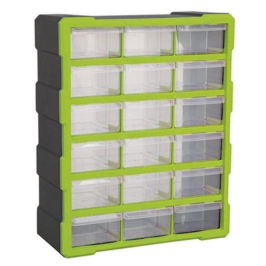 Sealey APDC18HV Cabinet Box 18 Drawer - Green/Black Sealey