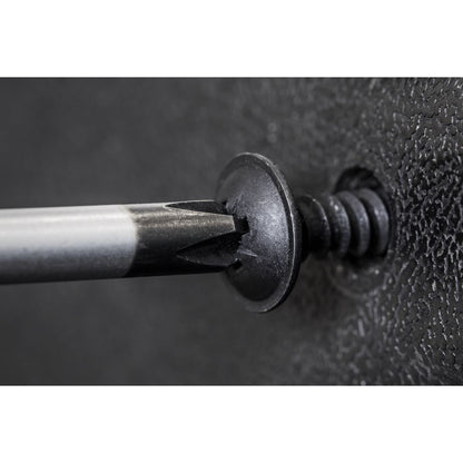 Sealey BST4819 Self-Tapping Screw 4.8 x 19mm Flanged Head Black Pozi Pack of 100 Sealey