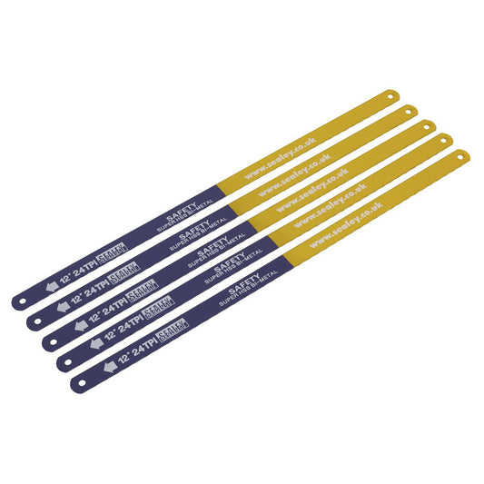 Sealey HSB0524 Hacksaw Blade 300mm HSS Bi-Metal 24tpi Pack of 5 Sealey