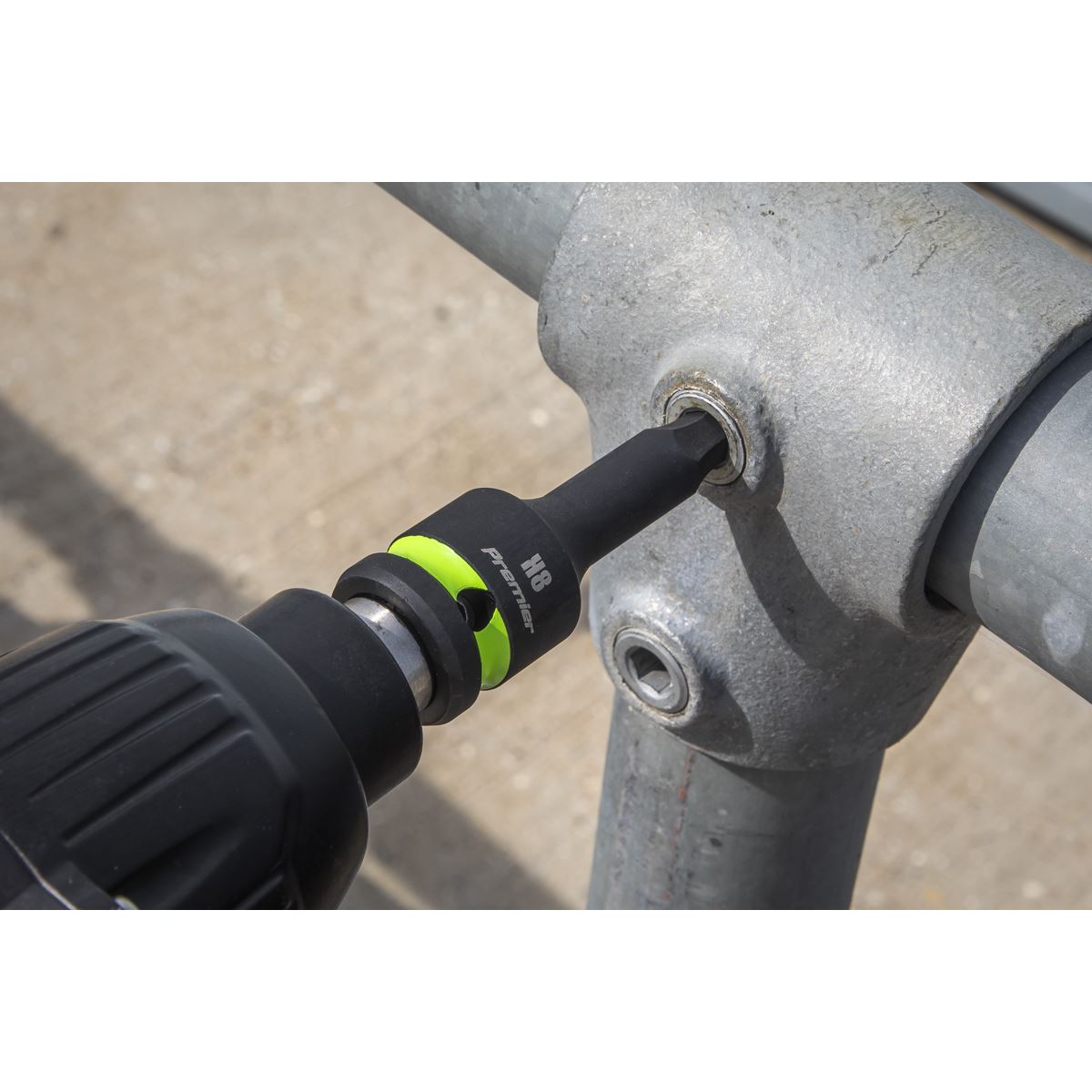 Sealey AK56001 Hex Impact Socket Bit Set 8pc 1/2"Sq Drive Sealey