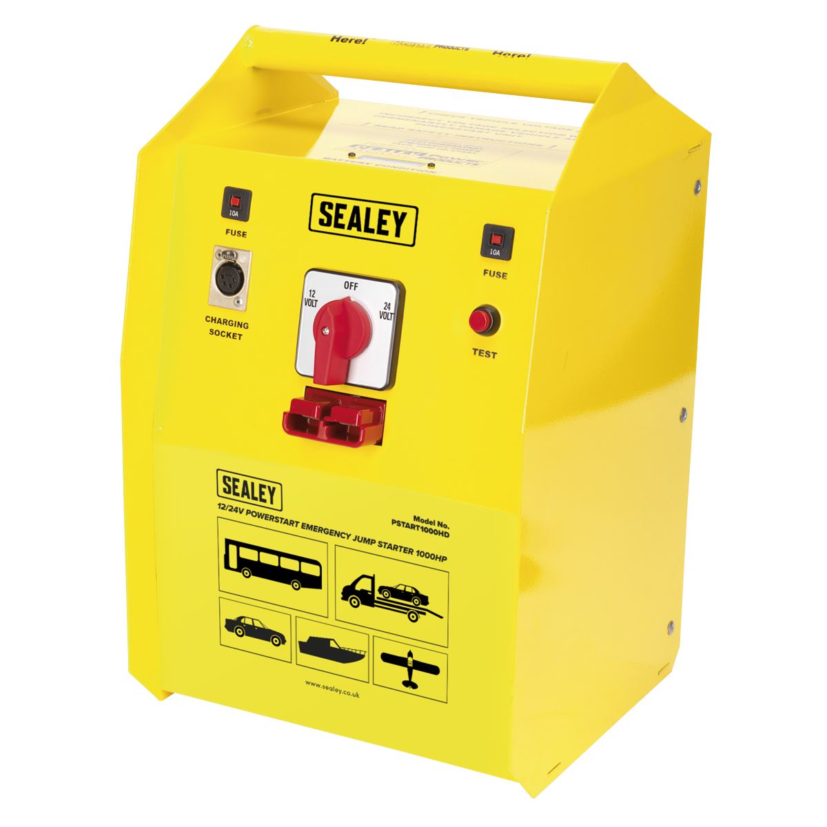 Sealey PSTART1000HD PowerStart Emergency Heavy-Duty Jump Starter 1000hp Start 12/24V Sealey