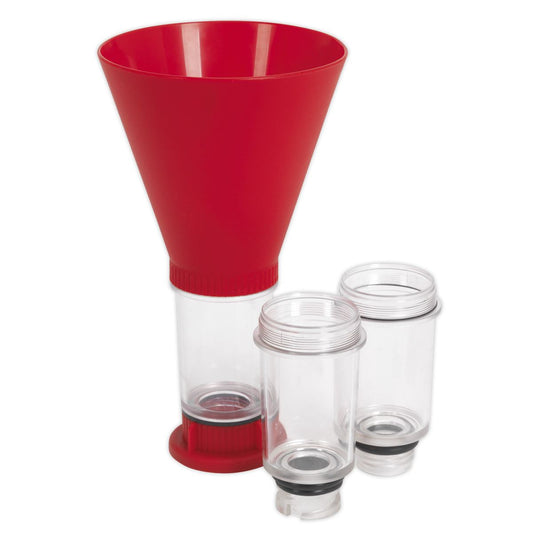 Sealey VS7101 Engine Oil Funnel 4pc - BMW Fiat Ford Mazda Mercedes Toyota/Lexus VAG Sealey