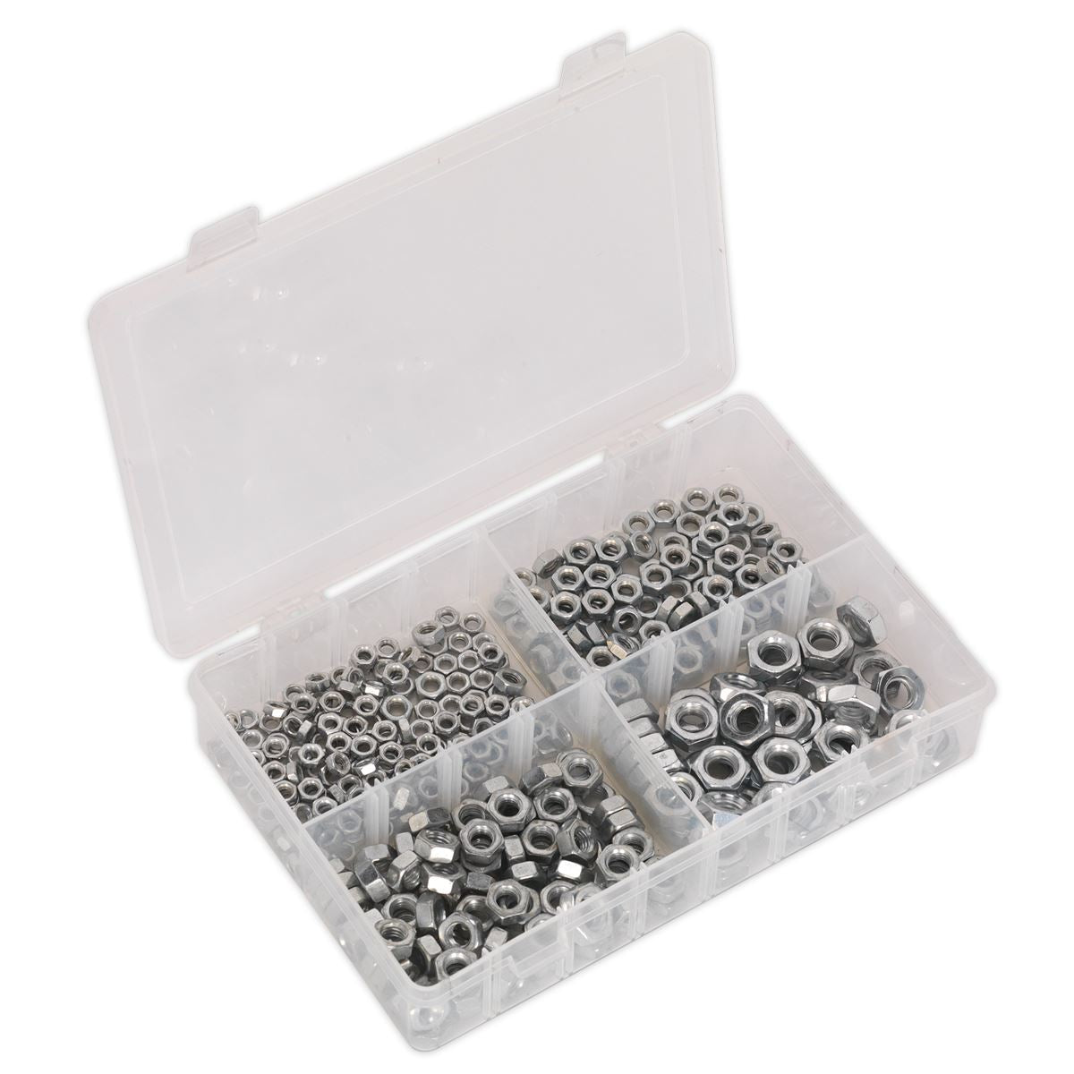 Sealey AB028SN Steel Nut Assortment 370pc M5-M10 Metric Sealey