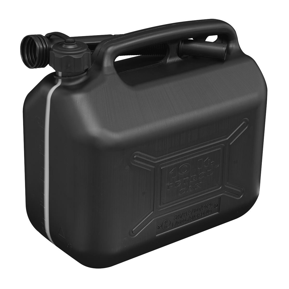 Sealey JC10PB Fuel Can 10L - Black Sealey