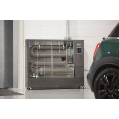 Draper 18104 230V Far Infrared Diesel Heater with Flue Kit 67500 BTU/19.8kW Draper