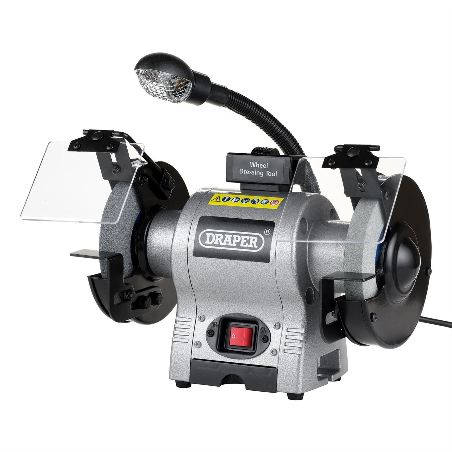 Draper 05095 Bench Grinder With Work light 150mm 370W Draper