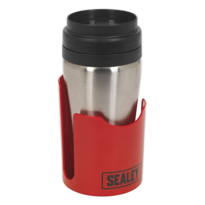 Sealey APCH Magnetic Cup/Can Holder - Red Sealey