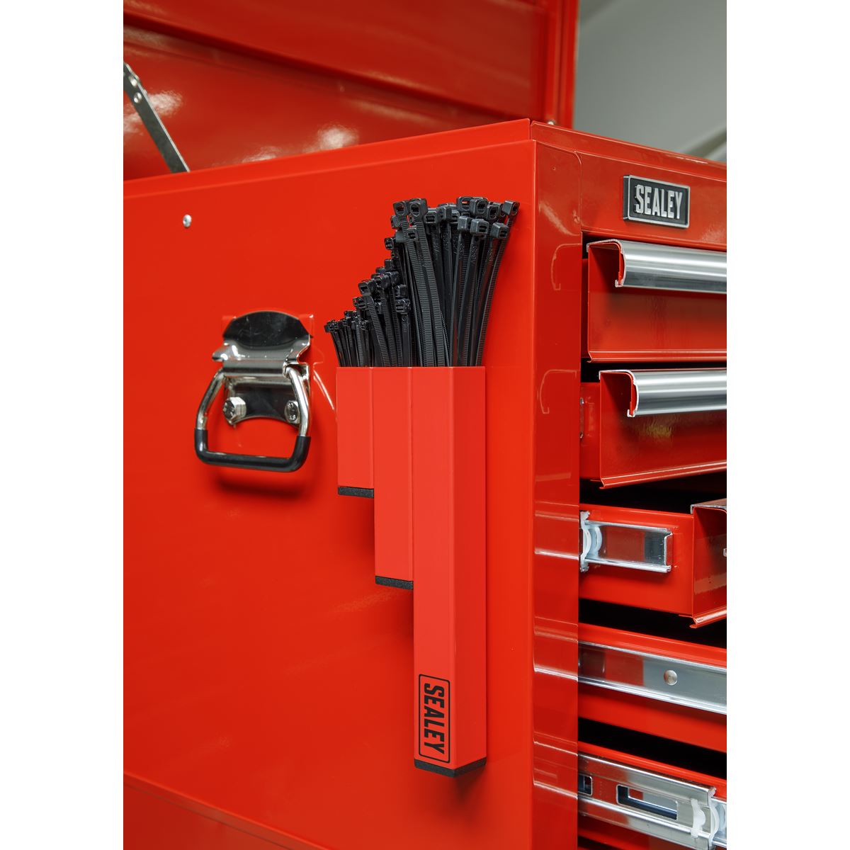 Sealey APCTH Magnetic Cable Tie Holder - Red Sealey