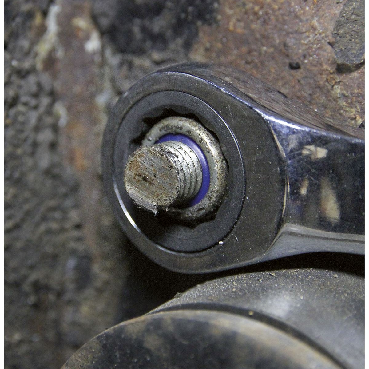 Sealey AK6319 Double Ring Ratchet/Fixed Spanner Set 7pc Extra-Long Metric Sealey