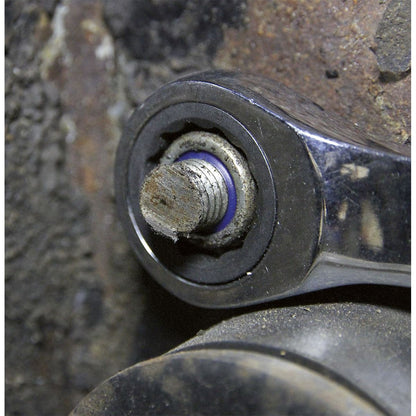 Sealey AK6319 Double Ring Ratchet/Fixed Spanner Set 7pc Extra-Long Metric Sealey