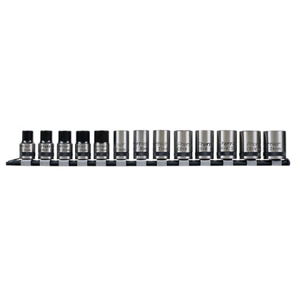 Sealey AK2742B Socket Set 13pc 1/2"Sq Drive Lock-On™ 6pt Metric - Premier Black Sealey
