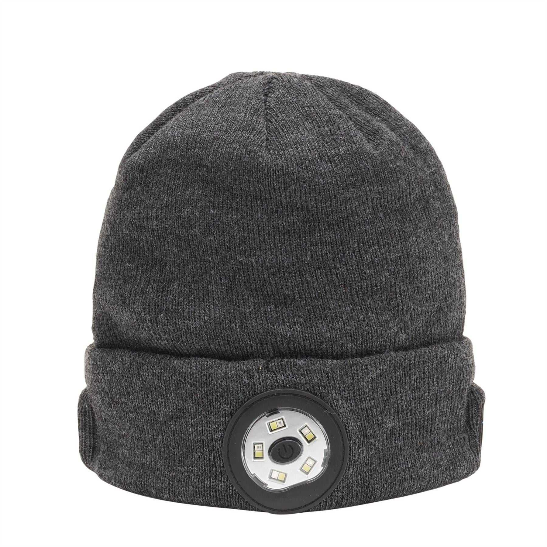 Draper 28351 Smart Wireless Rechargeable Beanie with LED Head Torch and USB Charging Cable Grey One Size Draper