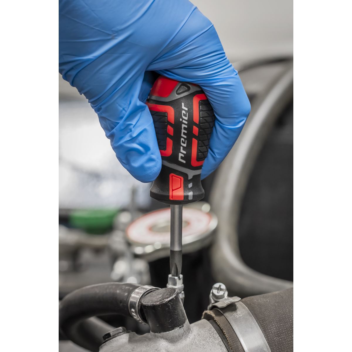 Sealey AK4371 Stubby Screwdriver Set 17pc GripMAX® Sealey