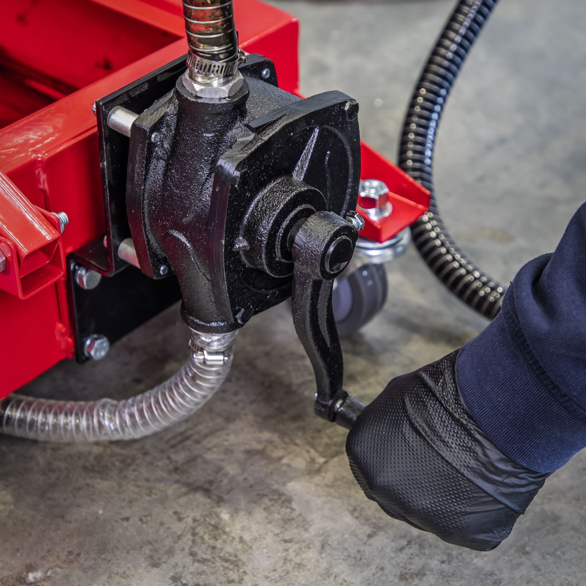 Sealey AK467DXP Low Level Oil Drainer 64L with Pump Sealey