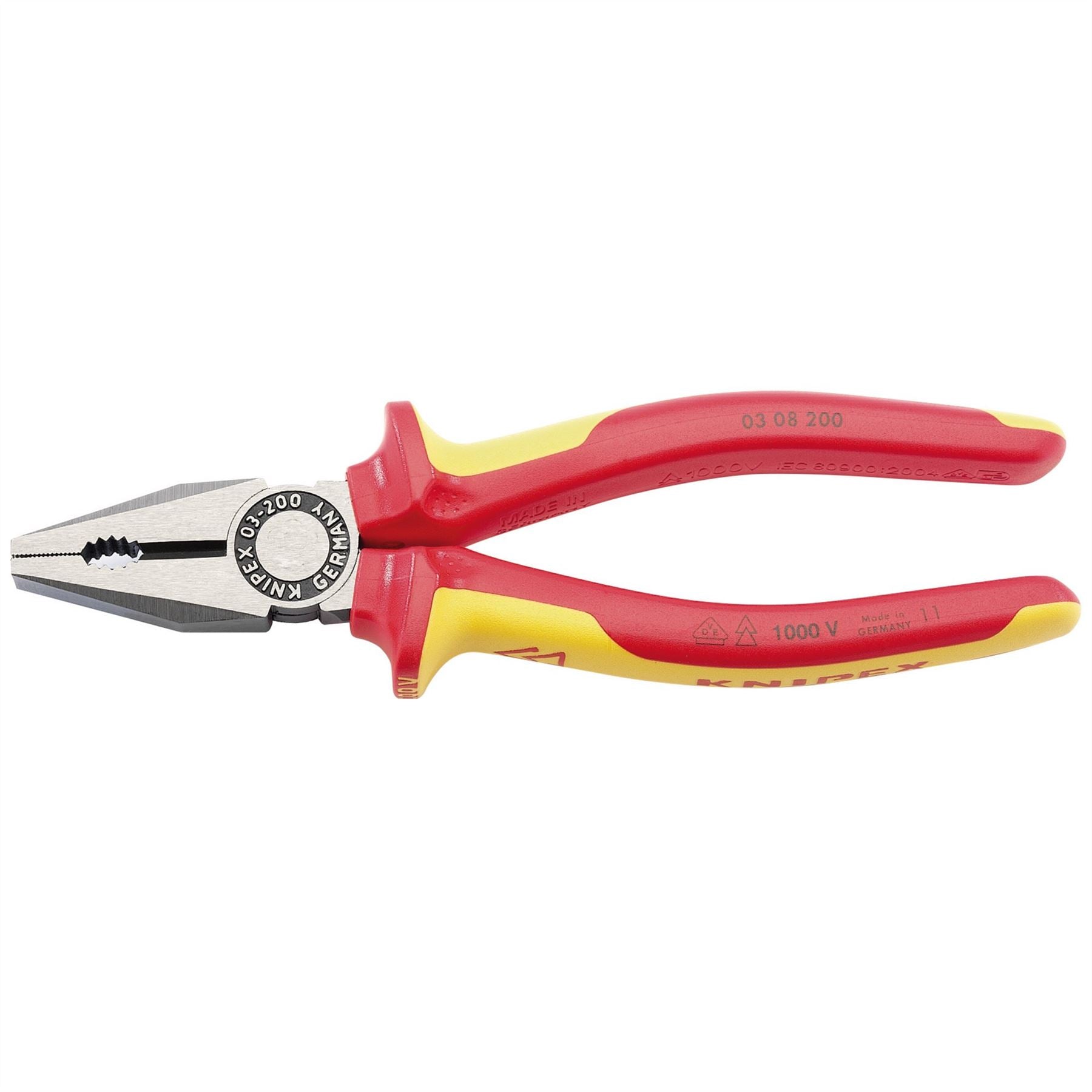 Knipex 31920 03 08 200UKSBE VDE Fully Insulated Combination Pliers 200mm Knipex