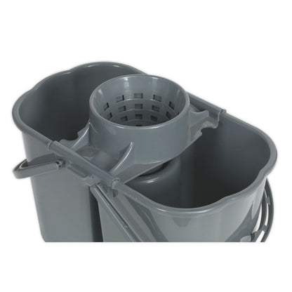 Sealey BM07 Mop Bucket 15L - 2 Compartment Sealey