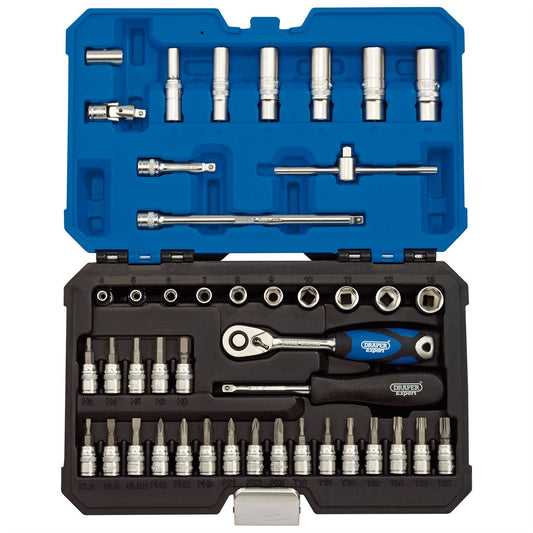 Draper 16446 Expert Metric Socket Set 1/4" Sq. Dr. 44 Piece Draper